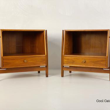 Kipp Stewart for Drexel Declaration Nightstands (Pair), Circa 1960s - *Please request a shipping quote before you buy. 