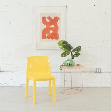 Yellow Atomic Mod Chair
