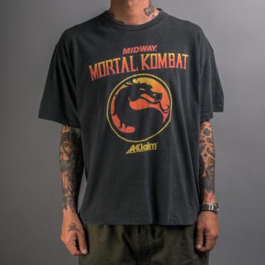 Vintage 1993 Mortal Kombat Video Game Release Promo T-Shirt 