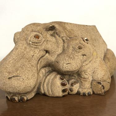 Vintage Royal Haeger Hippopotamus Ceramic Planter