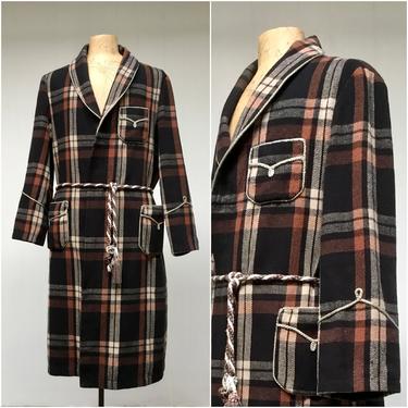 1940s Vintage Mens Wool Robe, 40s Black and | Ranch Queen Vintage - Tujunga, CA | ATTIC 1940s Vintage Mens Wool Robe, 40s Black and | Ranch Queen Vintage - Tujunga, CA | ATTIC