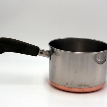 vintage revere ware 1.5 Quart saucepan/made in Rome NY/copper clad bottom/no lid 