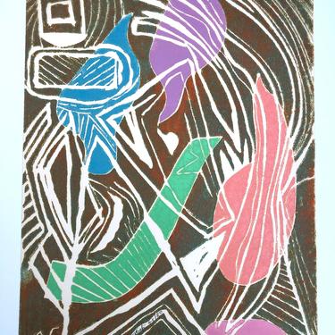 Amaranth Ehrenhalt Lithograph “Wish” 45/50 Abstract Expressionist Free Shipping 