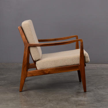 Mid Century Lounge Chair Danish Modern Walnut 