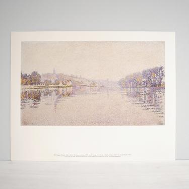 Print of Paul Signac's Painting "The Seine at Herblay", Impressionist Art Print 