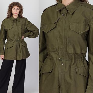Vintage 1950s Military M-51 Field Jacket - Men's Regular Small | 50s Olive Drab US Army Commando Coat 