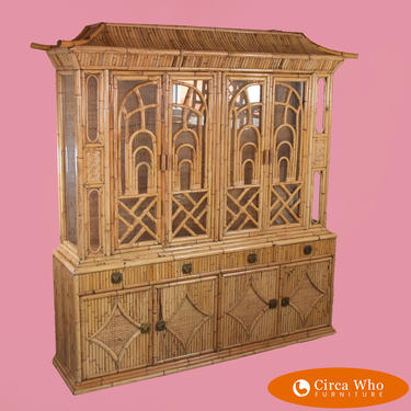 Split Bamboo Ming Style Cabinet