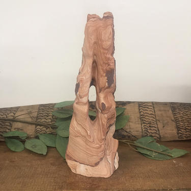 Primitive art handmade sand sculpture, paperweight 