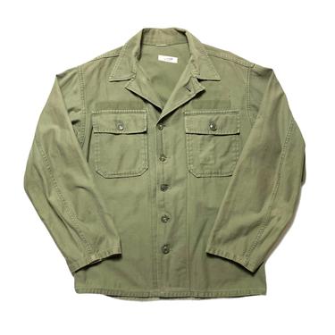 Vintage 1960s OG-107 Type 1 US Army Utility Shirt ~ M ~ Military Uniform ~ Korean / Vietnam War ~ Faded / Worn-In 