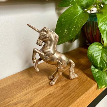 Brass Unicorn Figurine 
