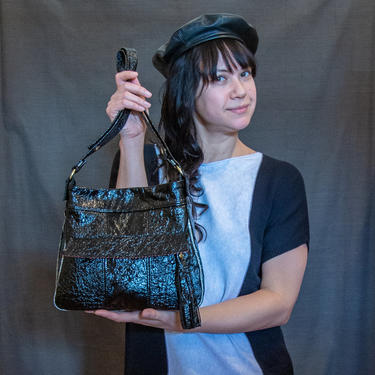 Mini Alice Bag in Black Leather