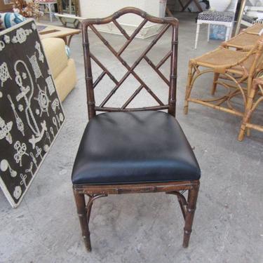 Single Chippendale Faux Bamboo Chair