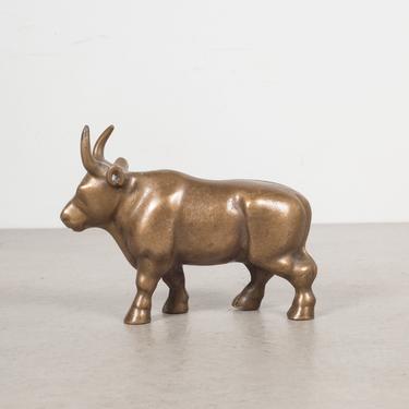 Vintage Brass Bull c.1970
