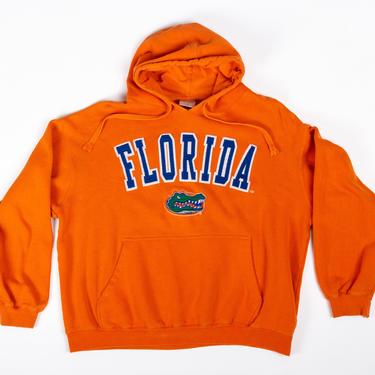 90s Florida Gators Hoodie - Men's Large, Women's XL | Vintage Unisex Orange College Football Graphic Hooded Sweatshirt 