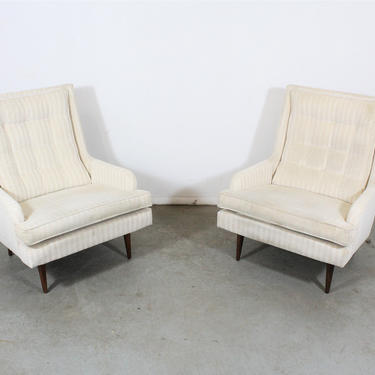 Pair of Mid-Century Danish Modern Paul McCobb Style Lounge Chairs 