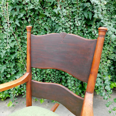 Antique Grassy Green Rocking Chair