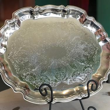 Silver plated Footed Tray 