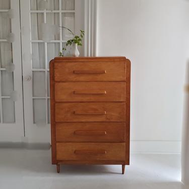 Tall dresser,  vintage mcm, art deco, wood