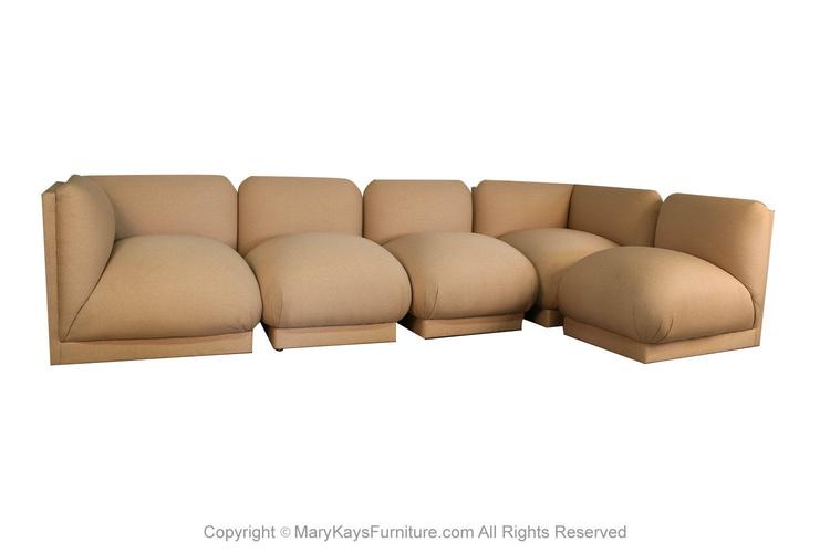John Mascheroni Modular Mid Century Sectional Sofa 