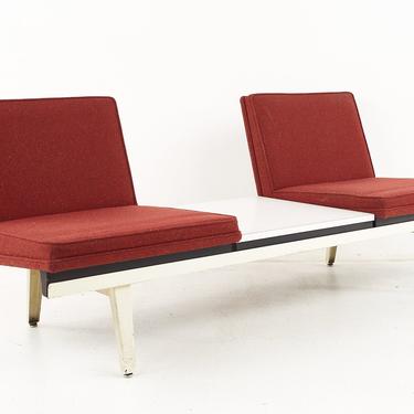 George Nelson for Herman Miller Mid Century White Bench - mcm 