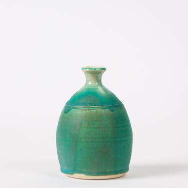 Modern Blue-Glazed Studio Pottery Vase