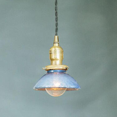 Quilted Mercury Glass Pendant Light
