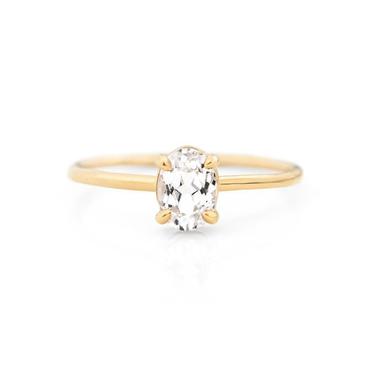 Morgan White Sapphire Ring