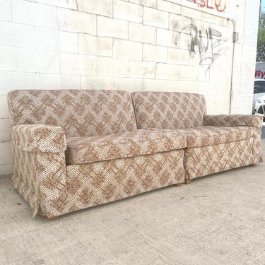 MCM Sofa with Diamond Pattern Upholstery