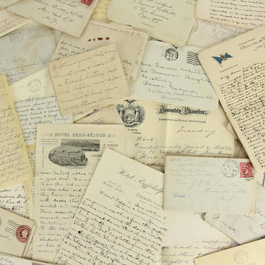 Assorted Antique (Pre-1960) Handwritten Letters and Correspondence 
