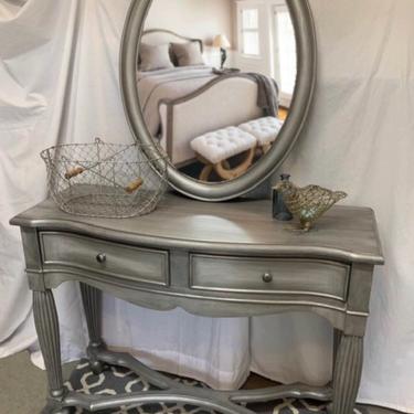 SOLD Entry table, console table with matching mirror 