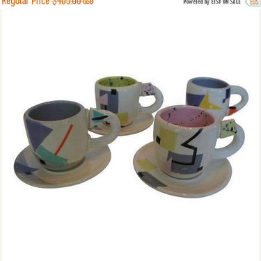 30% OFF Memphis Style Art Pottery Tea Set by Rita Duvall 