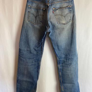 Vintage Levis 501’s Faded distressed workwear jeans 1960’s-70’s true vintage denim USA 31” waist 31 W X 30 L 