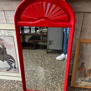 Brilliant red arched top my. 18.5” x 38.5”