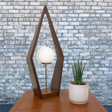 Artisan Made Walnut Table Lamp 