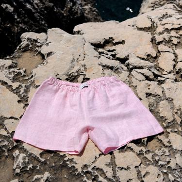 Terra Pink Linen Calobra Shorts