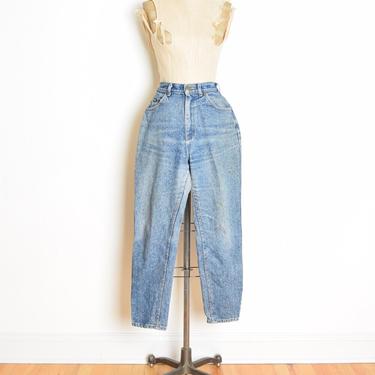 vintage 80s Lee jeans denim high waisted stone acid wash tapered leg pants S clothing 