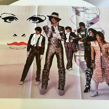 Vintage Prince Purple Rain Poster, Original 1984 Prince &amp; the Revolution Purple Rain LP Poster, Unhung/Unused Music Poster, Purple Rain LP 