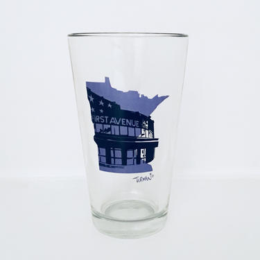 Pint Glass | First Avenue | Prince Glass | Minnesota Landmarks | Turman | Gifts for Beer Lovers 