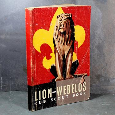 Lion-Webelos Cub Scout Manual - 1954 Vintage Cub Scout Manual - Boy Scouts of American | FREE SHIPPING 
