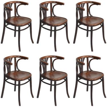 Set of Six Turn of the Century Thonet Bentwood Chairs