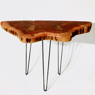 Live edge accent table 