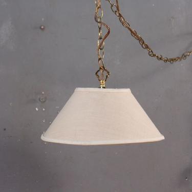 Simple Lampshade Swag Lamp