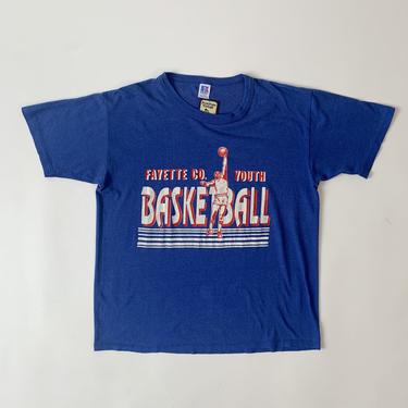 1980's Blue Basketball Tee