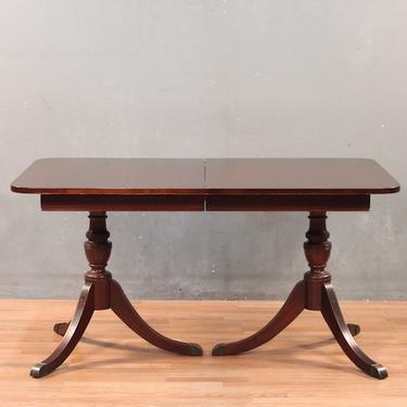 Mahogany Double Pedestal Dining Table – ONLINE ONLY