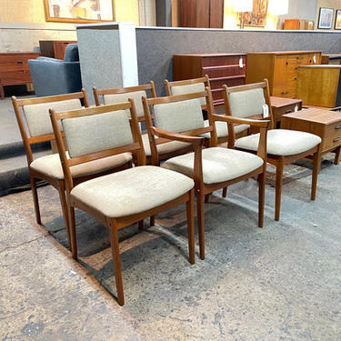 Set of 6 Spottrup Teak Dining Chairs