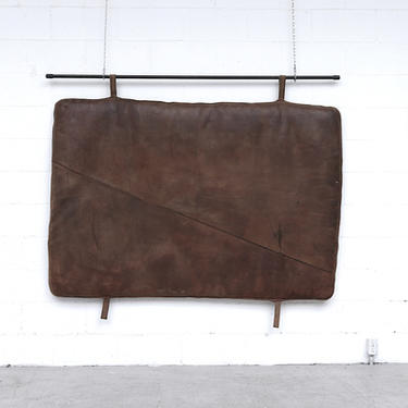 Vintage Leather Gymnastics Mat