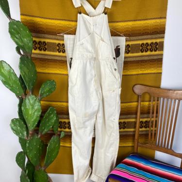 Vintage White Union Made Overalls 