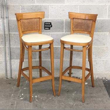 LOCAL PICKUP ONLY ———— Vintage Bentwood Bar Chairs 
