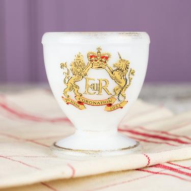 Vintage Queen Elizabeth II Coronation Egg Cup