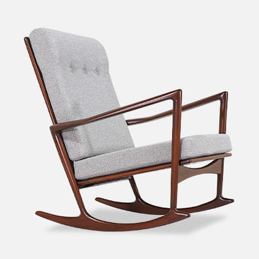 Ib Kofod-Larsen Sculpted Rocking Chair for Selig